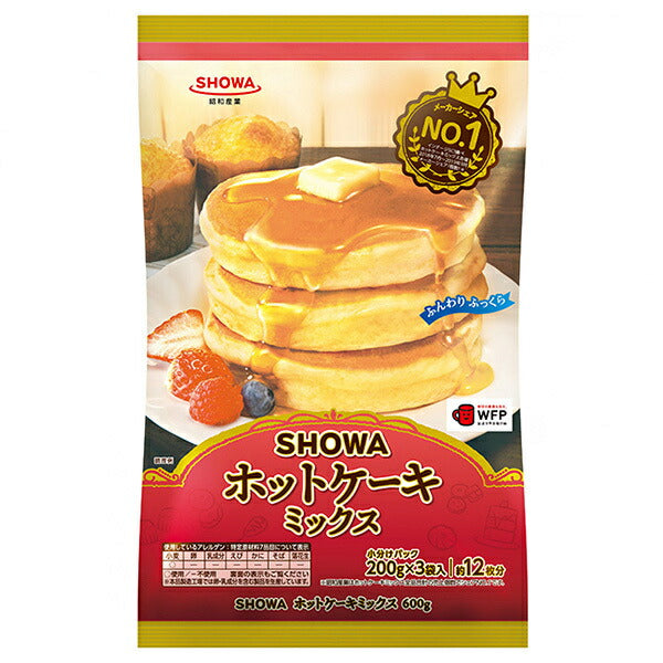 Showa Sangyo Pancake Mix 600g (200g x 3 bags) x 20 bags [Shipped in Japan]