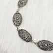 Women's Carved Vintage Metal Waist Chain – Engraved Retro Body Chain Silver Gold