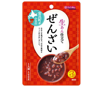 Tanio Shokuhin Kogyo Sakuraan Pâte de haricots frais Zenzai 140 g x 12 sachets 