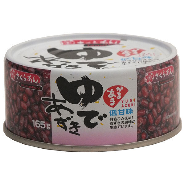 Tanio Food Industry Boiled Azuki Low Sweetness No Can Opener Required 165g Cans x 24 Pieces [Shipped in Japan]