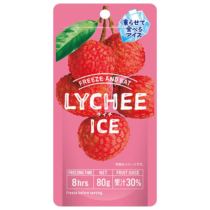 Tanio Food Industry F&E Lychee Ice Cream 80g x 12 bags [shipped in Japan]