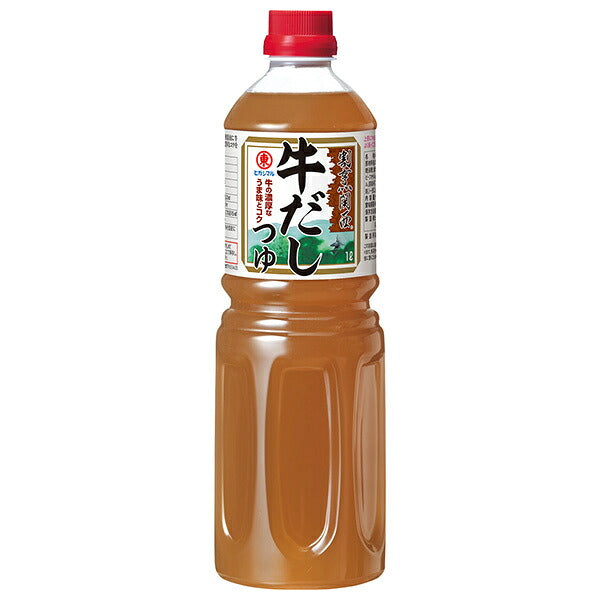 Higashimaru Soy Sauce Kappo Kansai Beef Dashi Soup 1L PET bottle x 6 pieces [Shipped in Japan]