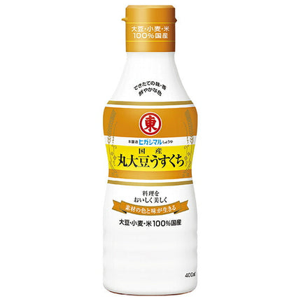 Higashimaru Soy Sauce Domestic Whole Soybean Usukuchi 400ml x 12 bottles [Shipped in Japan]