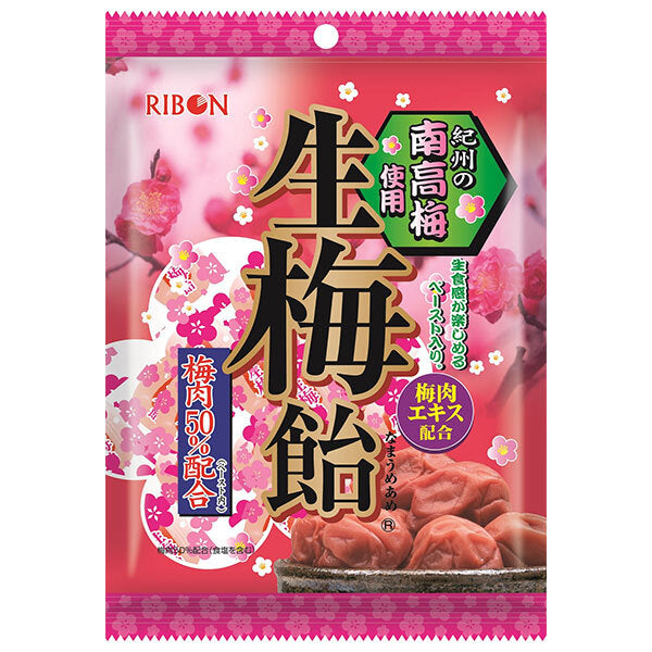 リボン 生梅飴 90g×12袋入【日本出荷】