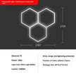 Honeycomb Hexagonal Garage Light 110V, Bracket Mount, Single to Penta Hole Configurations