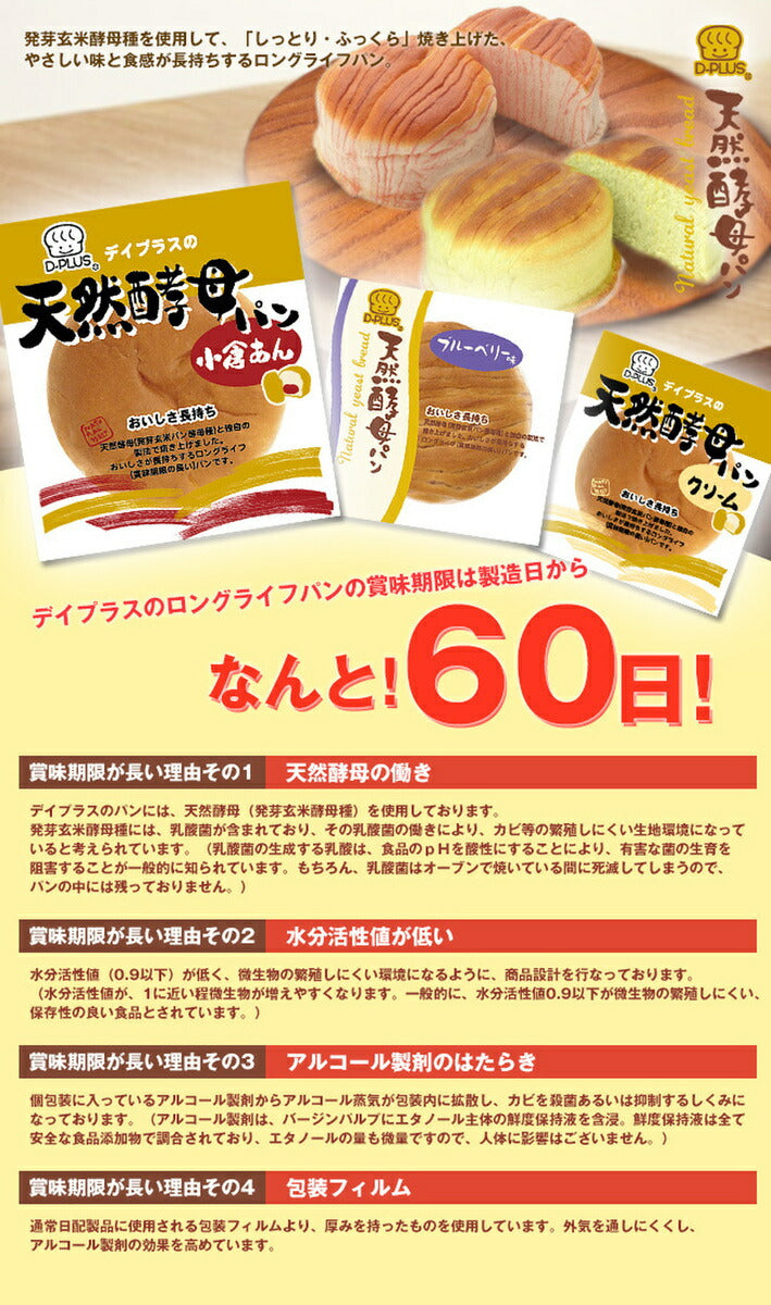 デイプラス 天然酵母パン 12種詰め合わせセット ×12個入【日本出荷】