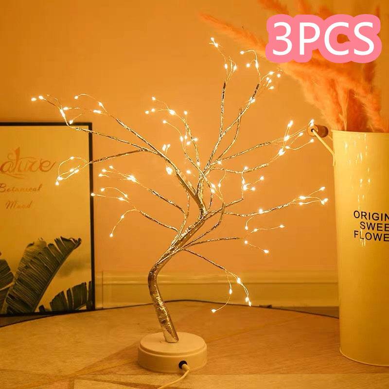 Led Copper Wire Light Bedroom Desk Table Light