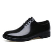 Men's Business Formal Leather Shoes – Cowhide Round Toe, Sizes 36–49