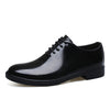 Men's Business Formal Leather Shoes – Cowhide Round Toe, Sizes 36–49