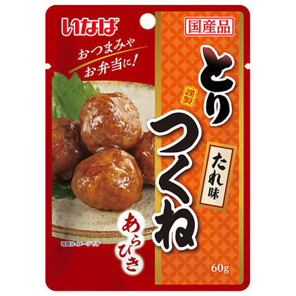 Inaba Foods Tori Tsukune Sauce Flavor 60g Pouch x 8 Bags [Shipped in Japan]