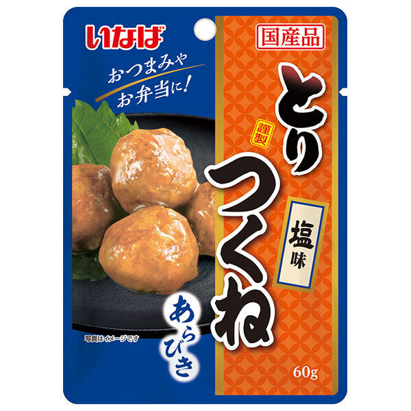 いなば食品 とりつくね 塩味 60gパウチ×8袋入【日本出荷】