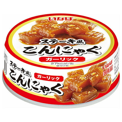 Inaba Foods Steak Style Konnyaku Garlic 70g x 24 pieces [Shipped in Japan]