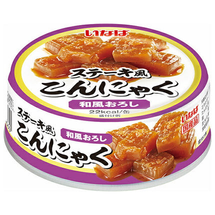 Inaba Foods Steak-style Konnyaku Japanese-style grated 70g x 24 pieces [Shipped in Japan]