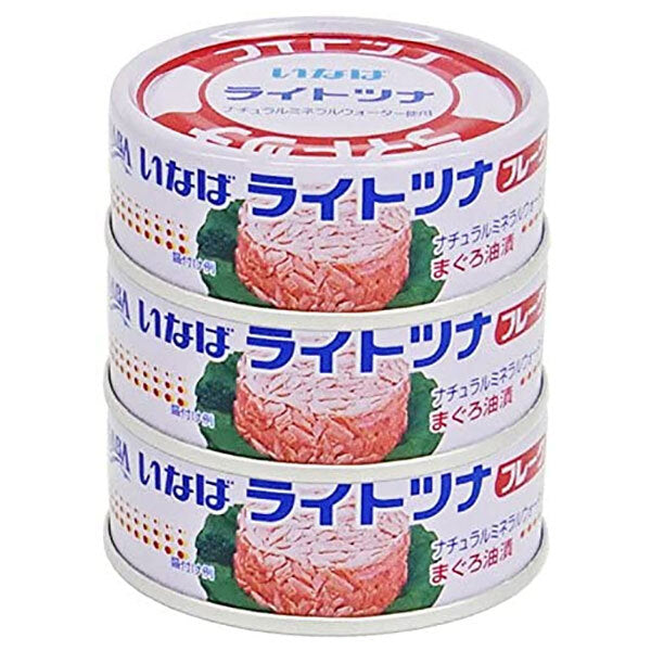 Inaba Foods Light Tuna Flakes Tuna 70g x 3 cans x 15 pieces