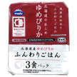 Uke Natural water-made fluffy rice Hokkaido rice Yumepirika (200g x 3P) x 8 bags [shipped in Japan]
