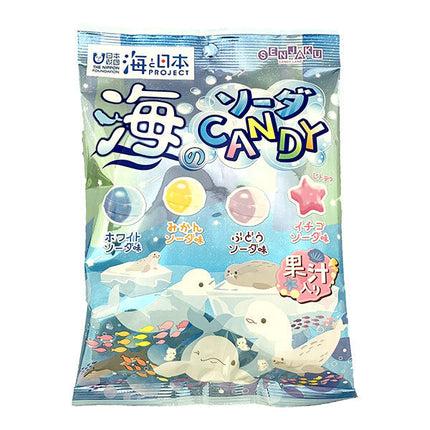 Senjakuame Honpo Sea Soda CANDY 80g x 10 bags [shipped in Japan]