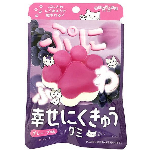 Senjakuame Honpo Happy Nikukyu Gummy Grape 30g x 6 bags [Shipped in Japan]