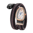 Snake Watch Fashion,  Quartz Watch With Diamond Leather Strap