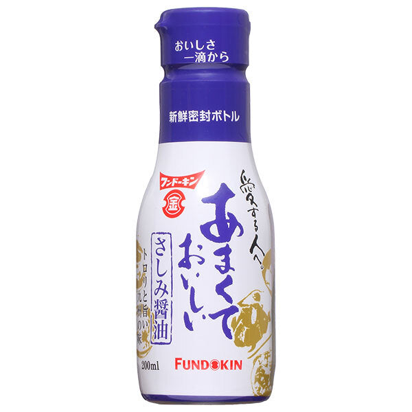 Fundokin Sweet and Delicious Sashimi Soy Sauce 200ml x 12 bottles [Shipped in Japan]
