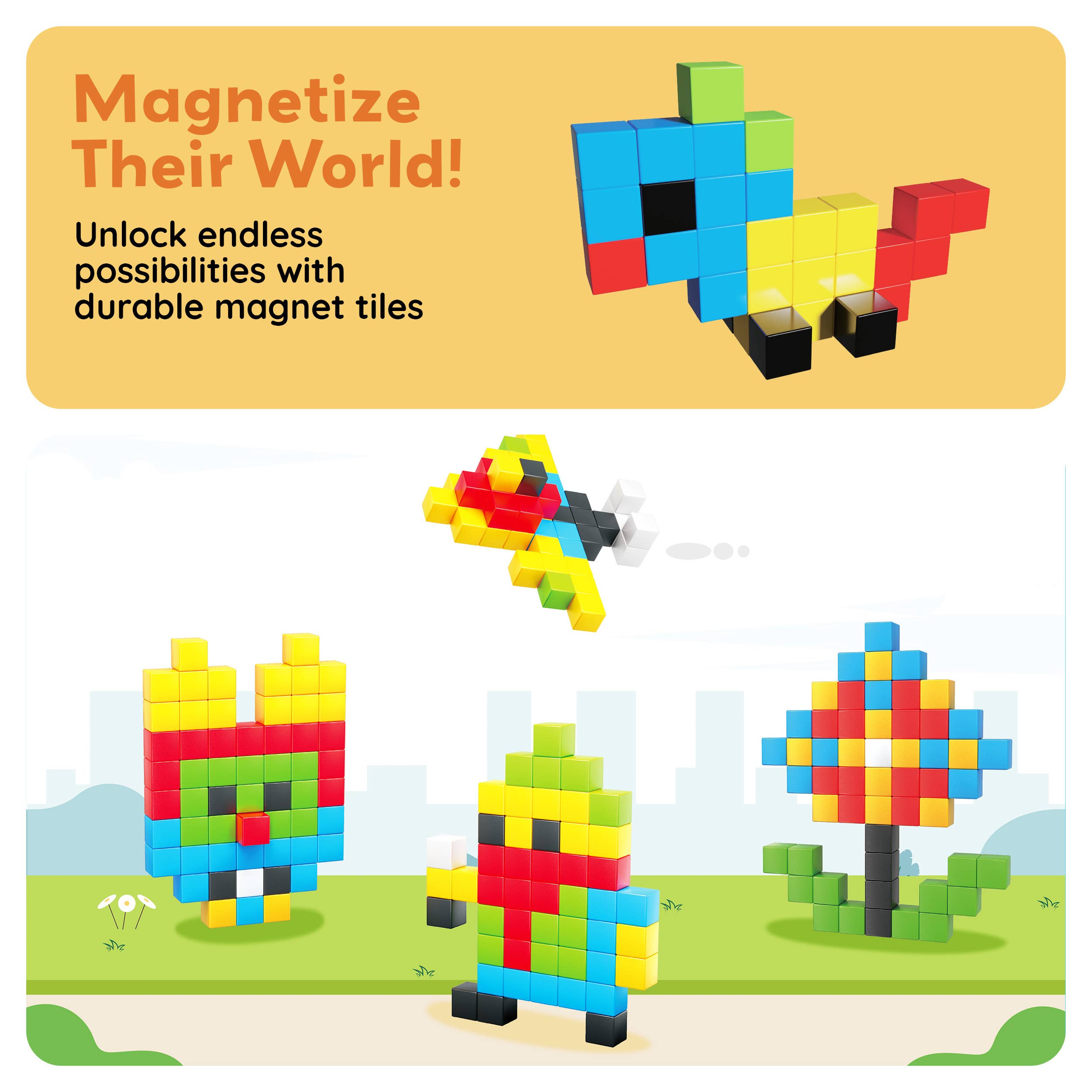 PicassoTiles - PicassoTiles 60pc 1.2