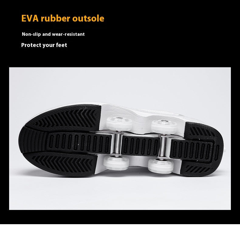 4-Wheel Heelys Skate Shoes – Retractable Roller Sneakers for Kids & Adults (EUR 33–42)