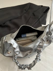 Butterfly Ruched Strap Shoulder Bag