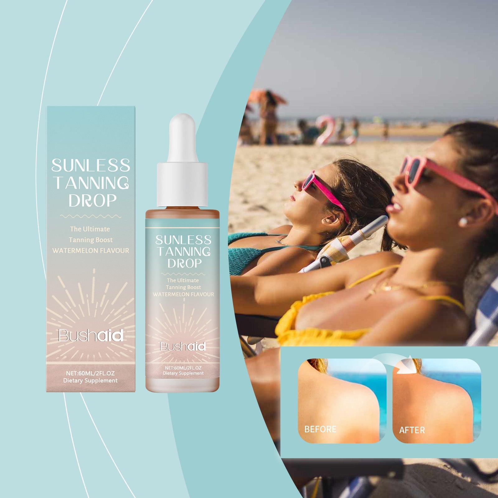 Oral Tanning Drops – 60ml | Natural Bronzing Supplement