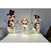 Christmas Scene Decoration With LED Lights Christmas Snowman Ornaments
