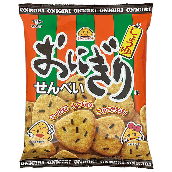 Masuya - Biscuits en forme d'onigiri (riz cuit) - 96g x 12 sachets