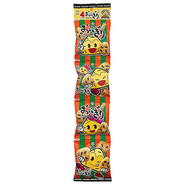 Masuya 4-row Onigiri Senbei 56g (14g x 4 bags) x 12 bags [Shipped in Japan]