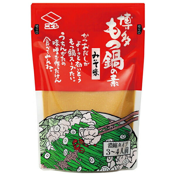 Nibishi Sauce soja Hakata Abats Hot Pot Mix Saveur Miso 200 g x 12 sachets 