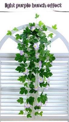 Simulation Plant Morning Glory Ratten For Wall Hanging Decoration Garlands