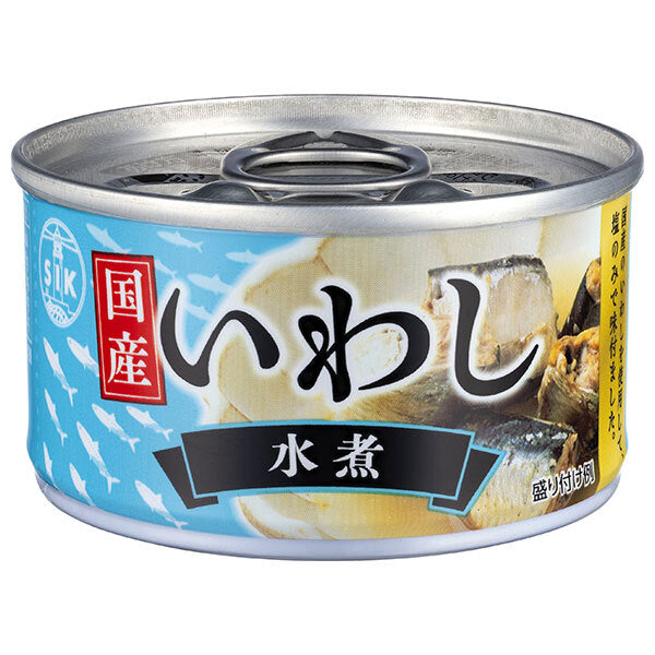 Conserves de sardines en conserve de Shinoda, sardines en conserve dans l'eau, sardines japonaises, 80g x 24 boîtes.
