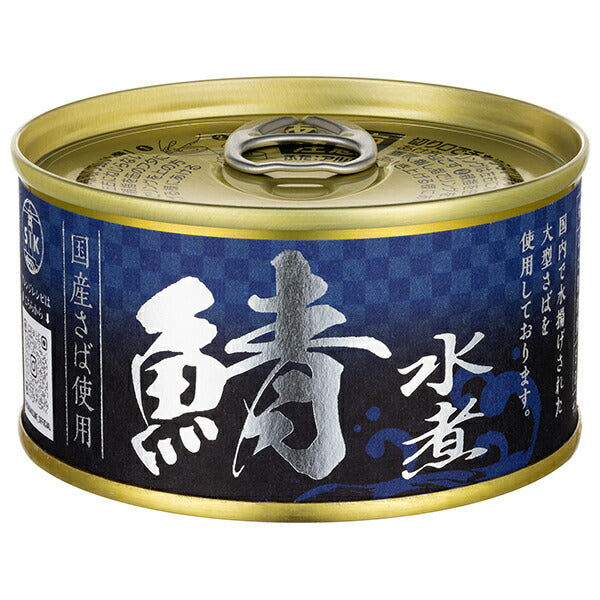Shinoda Canned Foods Boiled Mackerel Made with Japanese Mackerel 180g Can x 24 Cans 