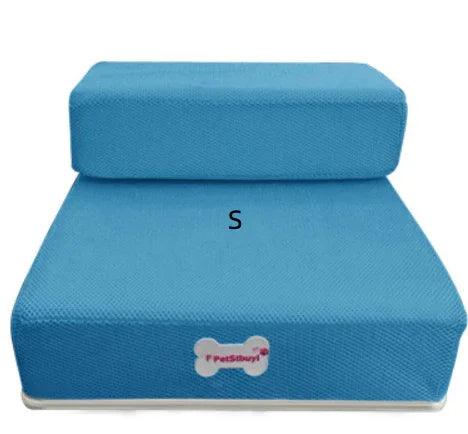 Foldable Pet Stairs – 2-Step Foam Dog & Cat Steps (Small & Large, Multiple Colours)