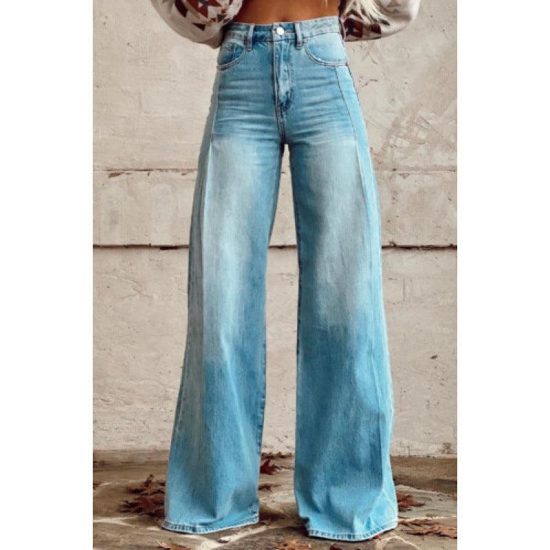 Graphic Printed Bell Bottom Pants for Women – 3D Print Flare Denim Trousers