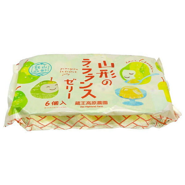 和歌山産業 山形銘品 山形のラ フランスゼリー 6個入 (68g×6)×12袋入【日本出荷】