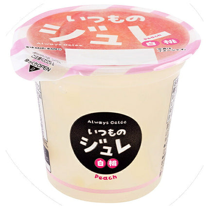 Wakayama Sangyo Everyday Jelly - White Peach 135g x 12 Cups [Ships from Japan]
