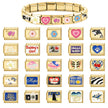 Gold Enamel DIY Pendant Charm – Bracelet Necklace Anklet Accessory