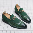 Men's Korean Style Low-Top Business Casual Leather Shoes – Pointed Toe PU