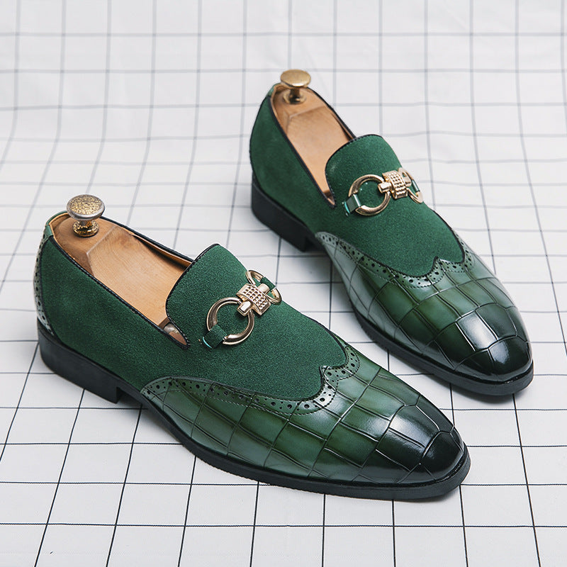 Men's Korean Style Low-Top Business Casual Leather Shoes – Pointed Toe PU