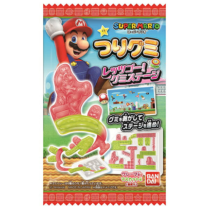 Bandai Tsurigumi Super Mario Let's Go! Gummy Stage 14g x 10 bags [Shipped in Japan]