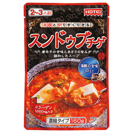 Hotey Foods Sundeup Jjigae Concentrated Type 160g x 32 (8 x 4) bags [Shipped in Japan]