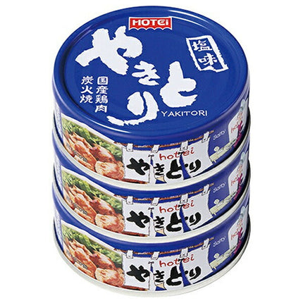 Hotei Foods Yakitori Salt Flavor (70g x 3 cans) x 12 pieces [Shipped in Japan]