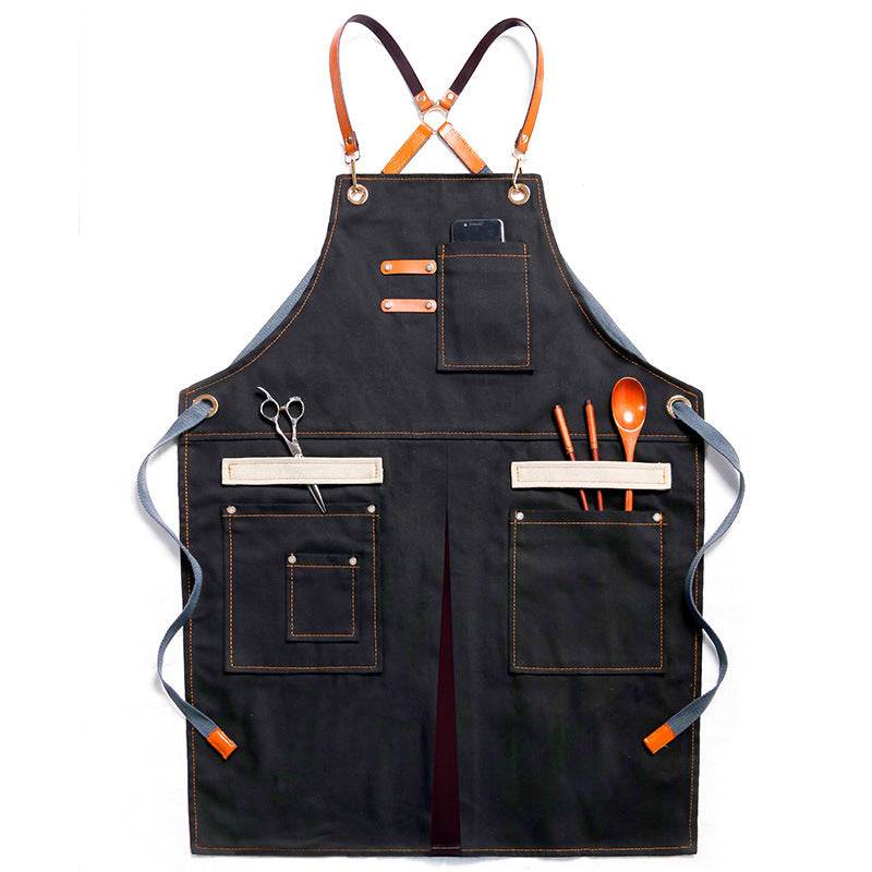 Hair Stylist Cake Shop Barista Men And Women Flower Shop Workwear Denim Apron Jeans