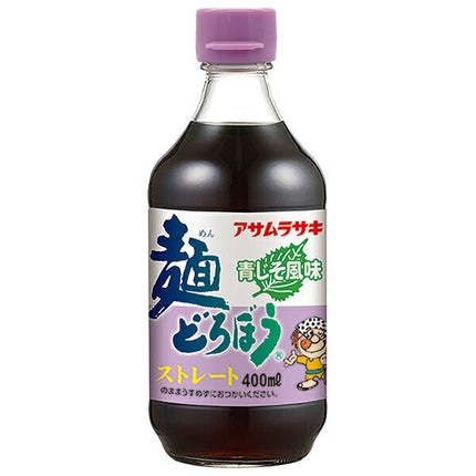 Asamurasaki Noodle Dorobou Blue Perilla Flavor 400ml bottle x 12 bottles [Shipped in Japan]