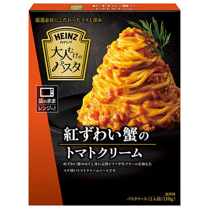 Heinz Pâtes pour adultes Crème de tomates au crabe des neiges rouge 110g x 10 boîtes