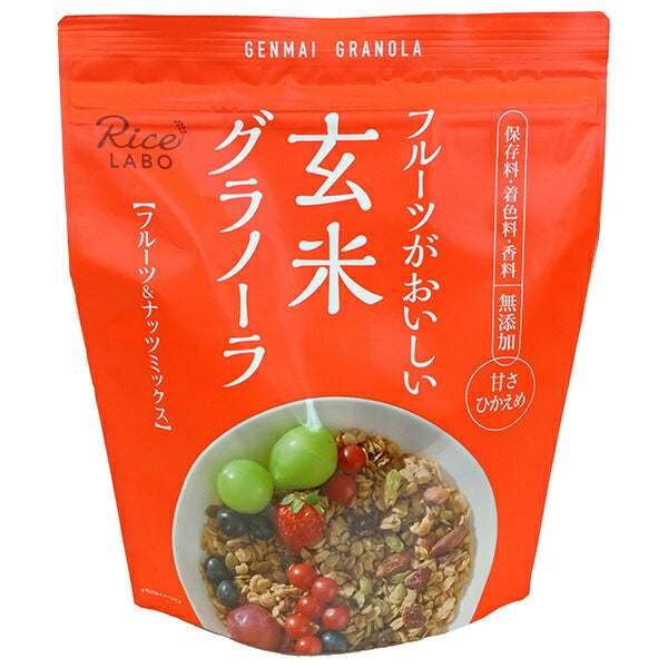 Granola de riz complet aux fruits et noix, 250g x 15 sachets (marque : Kōfuku Gōkō)