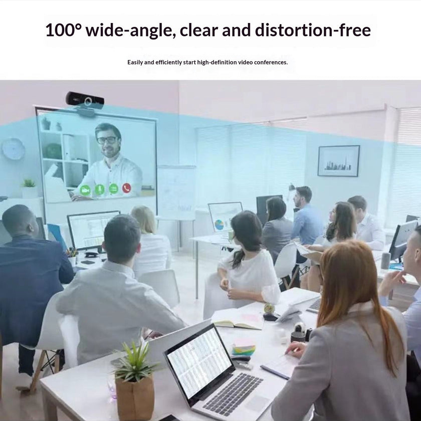 1080P HD USB Webcam with Built-In Microphone for PC and Laptop