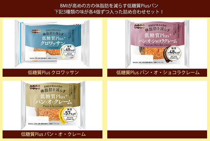 パネックス KOUBO 低糖質Plus 3種詰め合わせセット 12(3種×4)個入【日本出荷】